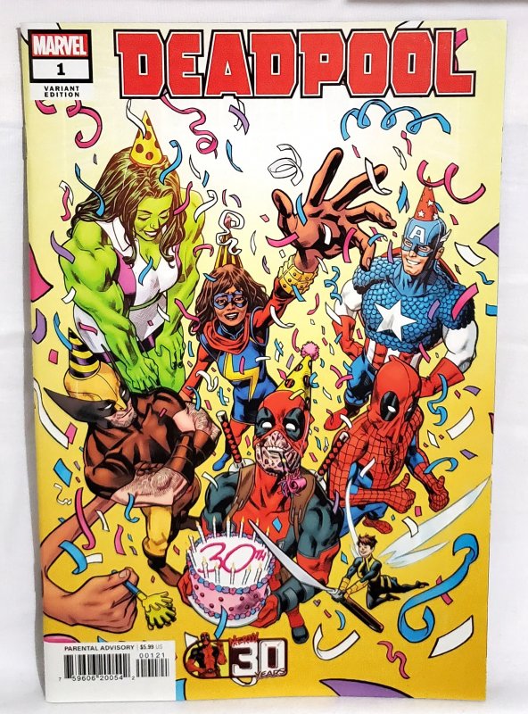 DEADPOOL Nerdy 30 #1 Mike Hawthorne Variant Cover 30th Anniversary One-Shot