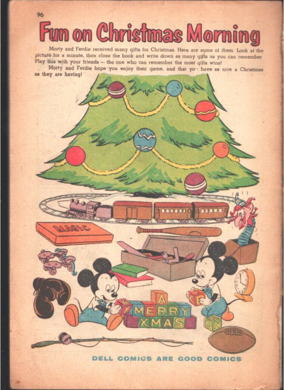 Walt Disney's Christmas Parade #6  1954 - Dell  -VG+ - Comic Book