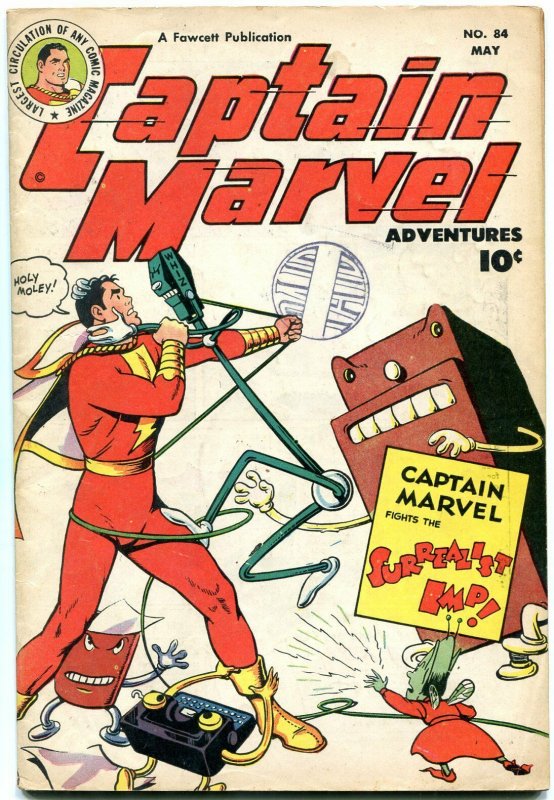 CAPTAIN MARVEL ADVENTURES #84 1948-SURREALIST IMP-SIVANA- VF MINUS VF-