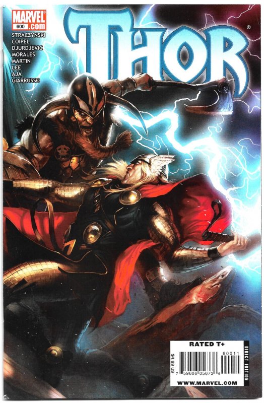 THOR #600 (April 2009) 9.0 VF/NM 108 pages! Return to Original #ing! 8 Stories!