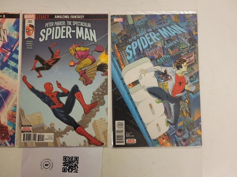 3 Peter Parker Spectacular Spider-Man Marvel Comic Books #300 301 302 28 TJ43