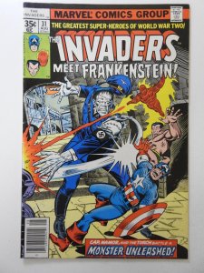 The Invaders #31 (1978) vs Frankenstein! Beautiful VF- Condition!