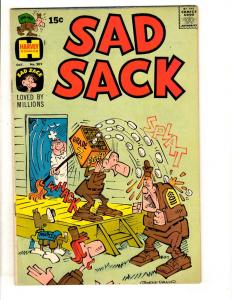 Lot Of 7 Sad Sack Harvey Comic Books # 173 193 203 209 214 225 238 Army JL40