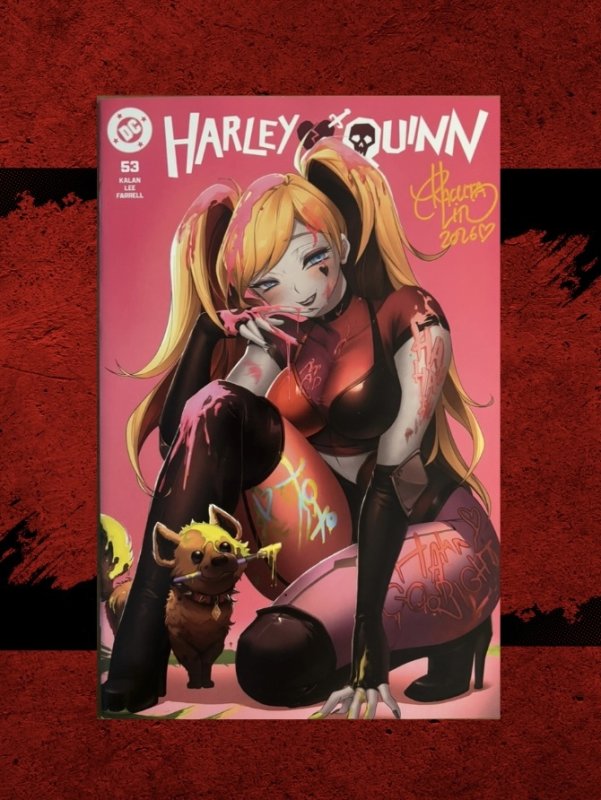 Harley Quinn #53 • 2025 • L.A. ComicCon • Rachta Lin variant • SIGNED
