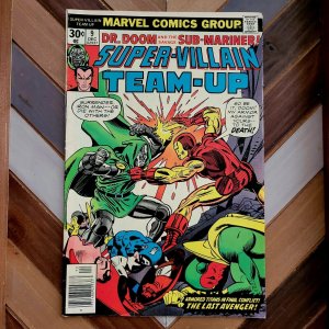 Super-Villain Team-Up #9 VG (Marvel 1976) IRON MAN vs Dr DOOM plus ATTUMA attack 