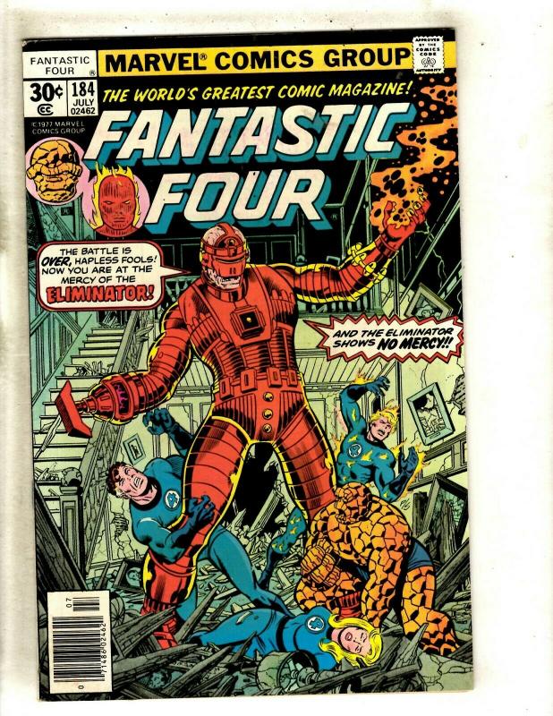 Lot Of 6 Fantastic Four Marvel Comic Books # 179 181 182 183 184 185 Thing JF23