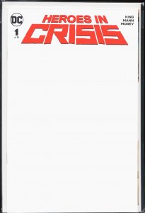 Heroes In Crisis #1 Blank Cover (2018) Heroes in Crisis