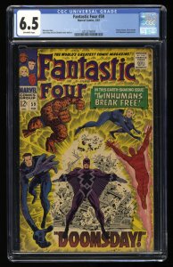 Fantastic Four #59 CGC FN+ 6.5 Dr. Doom Inhumans Silver Surfer Appearance!