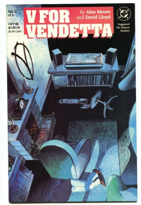 V For Vendetta #2 1988 DC Comic Book Alan Moore - NM-