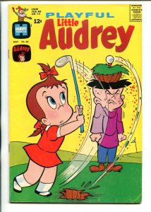 PLAYFUL LITTLE AUDREY #82 1969-HARVEY-GOLF COVER-CLASSIC ISSUE-vg/fn