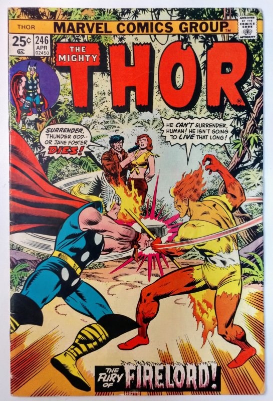 Thor #246 (6.5, 1976) Battle verse Firlord