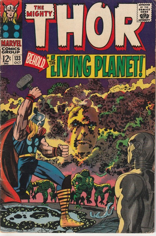 Thor(vol. 1)#133  1xt appearance of Ego The Living Planet !