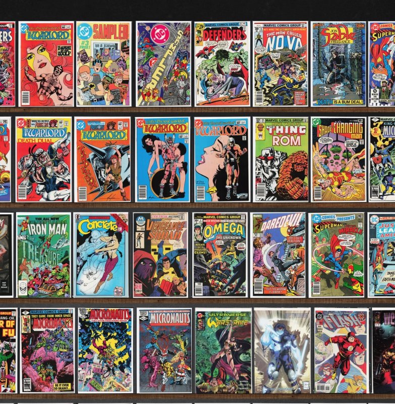 Huge Lot 150+ Comics with Warlord, Micronauts, The Defenders & More!