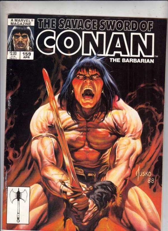 Savage Sword of Conan #159 (Apr-89) NM- High-Grade Conan