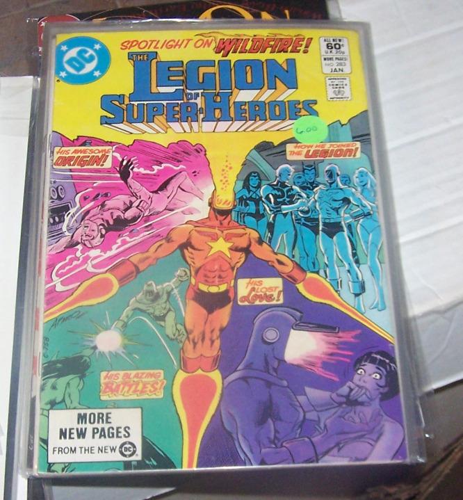 LEGION OF SUPER HEROES # 283 DC JAN 1982  SPOTLIGHT ON WILDFIRE +ORIGIN