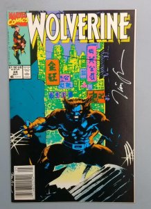 Wolverine #24 VF/NM Newsstand SIGNED BY JIM LEE! Marvel 1990