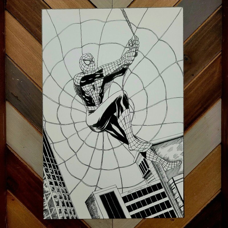 SPIDER-MAN Artist-Signed Comic Fan Art 6×9 Print / Brett Cantrell (2022)