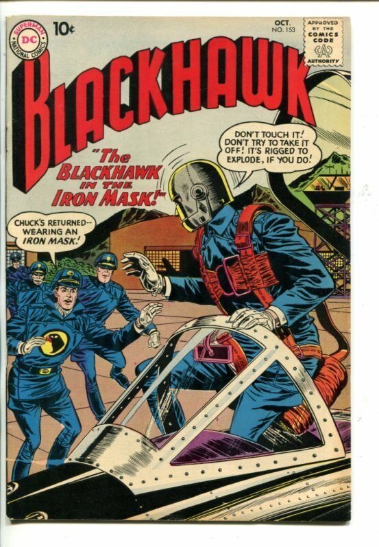 BLACKHAWK  #153-DC-1960-MAN IN IRON MASK-fn/vf