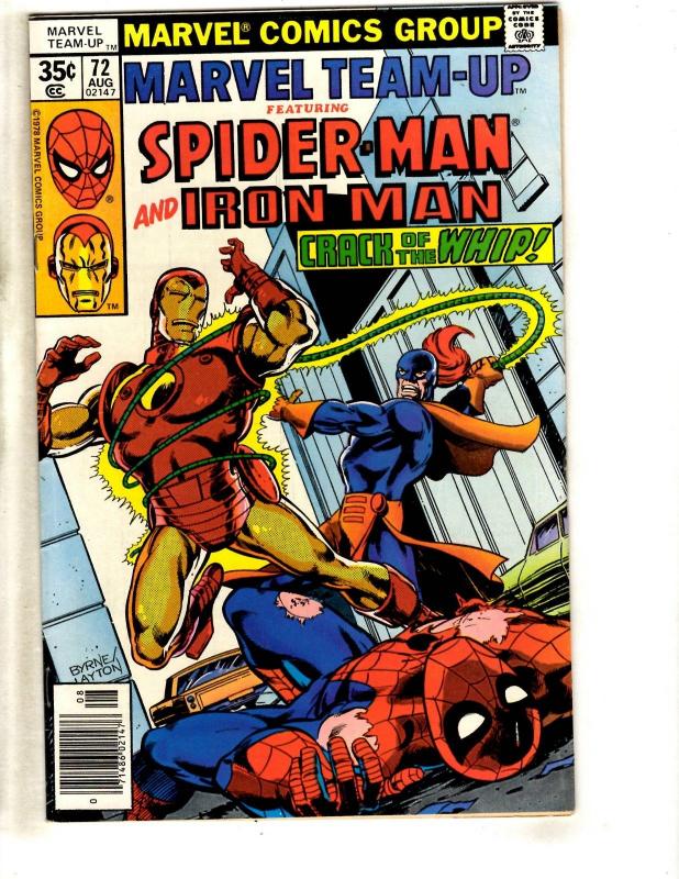 10 Marvel Team-Up Comic Books # 60 62 66 67 69 72 74 75 76 79 Spider-Man CR58