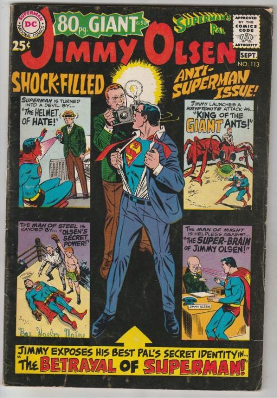 Superman's Pal Jimmy Olsen #113 (Sep-68) VG/FN+ Mid-Grade Jimmy Olsen