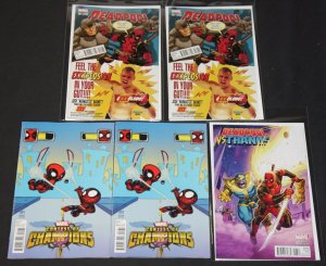 Modern Marvel Deadpool Variant Cover Lot 13pcs 7.0-9.2 Iron Man Thanos