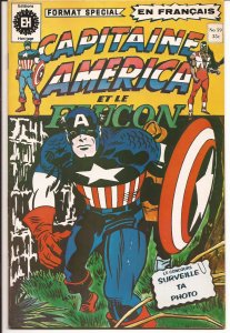 Capitaine America #59 VERY FINE 1976 Quebec Variant  B&W Pages are tanned