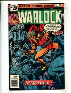 WARLOCK #13 (9.2) STARLIN, NEWSSTAND!! 1976