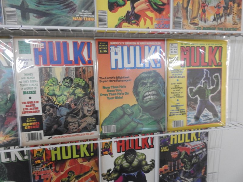 The Rampaging Hulk Magazine Complete Set #1-27 Beautiful VF Avg Condition!