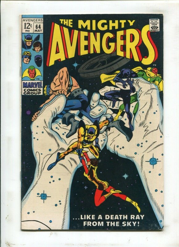 Avengers #64 - Like a Death Ray From the Sky! (7.0) 1969