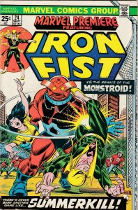 marvel premiere 24 FN/VF Early Iron Fist