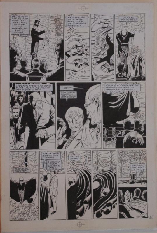 PAUL GULACY / DAN ADKINS original art, CODENAME DANGER  #4, pg 8, 11x17, Magic