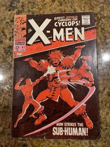 (Uncanny) X-Men # 41 FN Marvel Comic Book Juggernaut Wolverine Beast Angel JH6