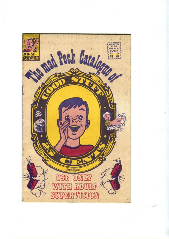 1970 "Mad Peck" Catalog 4 Underground comics & Posters scarce