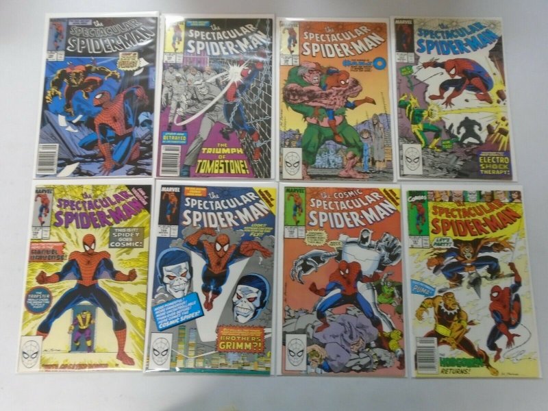 Spectacular Spider-Man lot 46 different #138-184 8.0 VF (1988-92 1st Series)