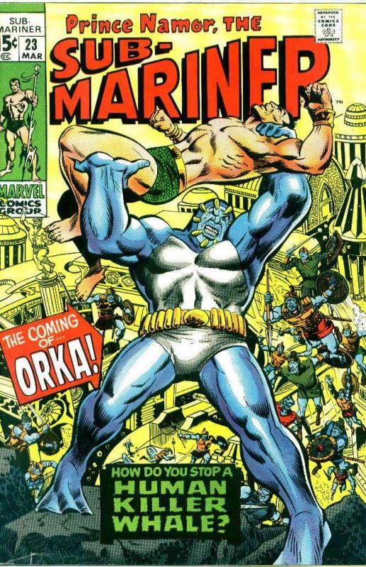 Sub-Mariner, The (Vol. 2) #23 FN ; Marvel | 1st appearace Orka