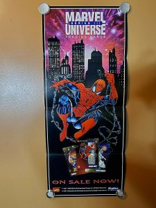 Spider Man poster Marvel Universe Vintage Rare  Trading Cards 1992 skybox   9.4