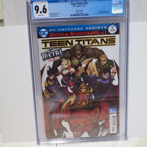 Teen Titans 12 (2017) CGC 9.6 White pages. Variant 1st Batman Who Laughs