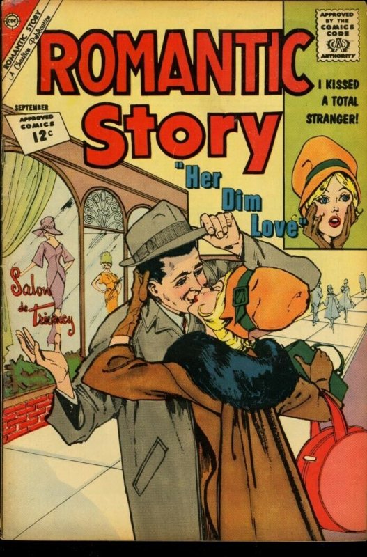 ROMANTIC STORY #62-TOTAL STRANGER KISS CVR-CHARLTON VG/FN 