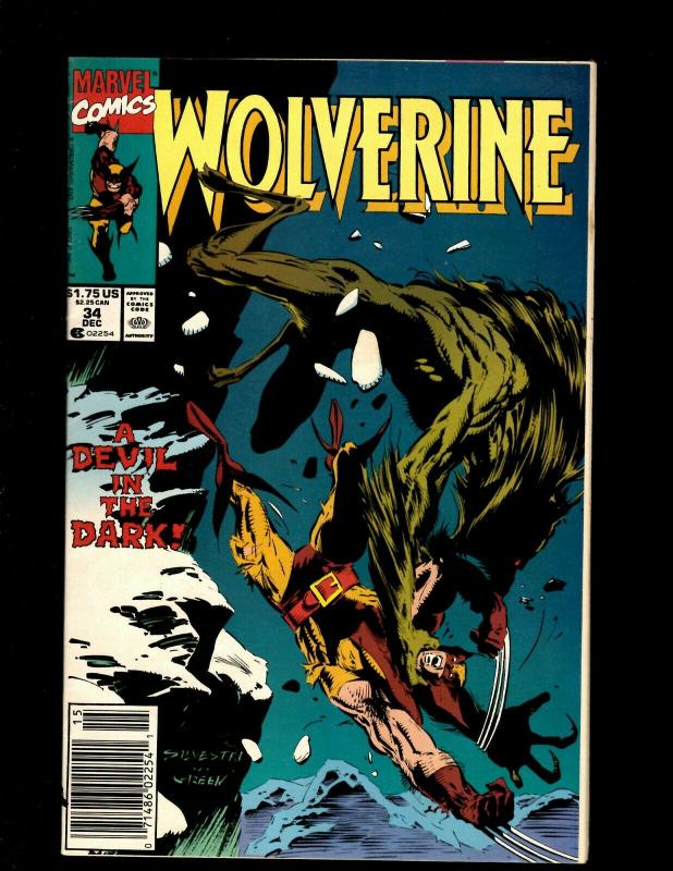 Lot of 12 Wolverine Marvel Comic Books #5 8 9 11 12 16 17 21 34 35 38 40 J369