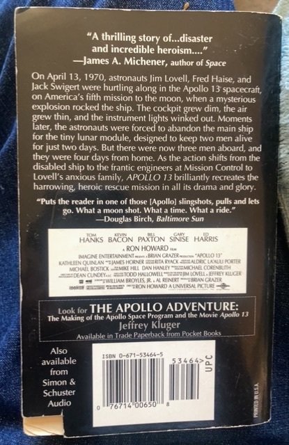 Apollo 13,1995,film adaptation paperback