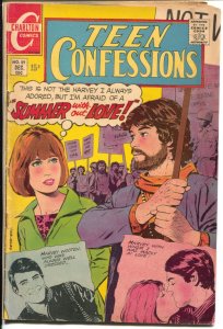 Teen Confessions #59 1969-Charlton-hippies-Viet Nam war protest-swimsuit-VG