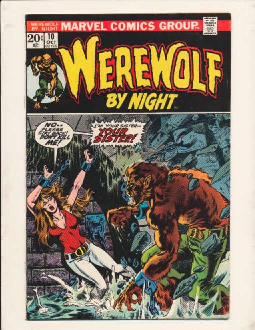 Werewolf By Night (1972 series) #10, VF- (Actual scan)