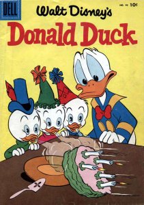 Donald Duck (Walt Disney's) #46 FAIR ; Dell | low grade comic March 1956 Birthda