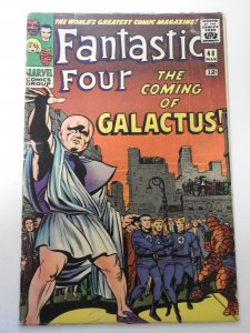 Fantastic Four #48 VG Condition moisture stain, manufactured w/ 4 staples