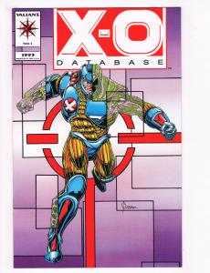 X-O Database #1 NM Valiant Comics Comic Book DE28