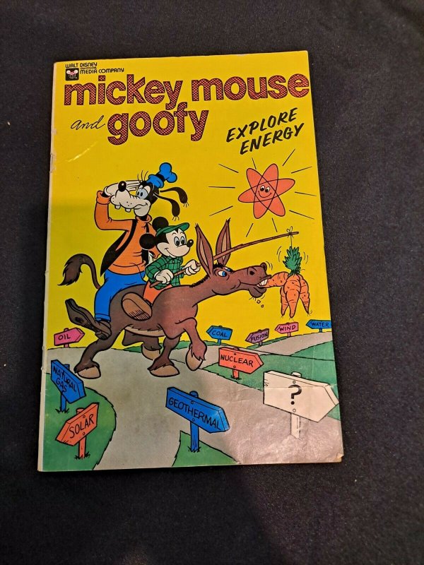 Walt Disney Educational Media Mickey Mouse & Goofy Explore Energy Comic 1976