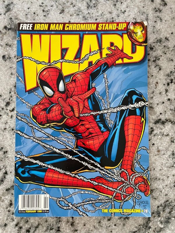 Lot Of 5 Wizard Comic Book Magazines # 78 79 85 88 96 Pokemon Spider-Man RH27 