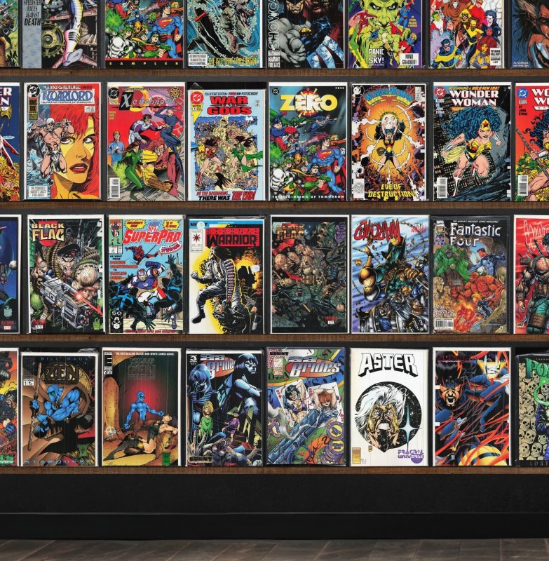 Huge Lot 150+ Comics with Shadowman, Warchild, Action Comics, Valor & More!