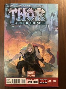 Thor God of Thunder #2 VF Cover A Esad Ribic Art (Marvel 2013)