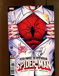 Peter Parker: TSSM #1 - SIGNED BY ADAM KUBERT + 1 MORE! (9.0/9.2) 2017